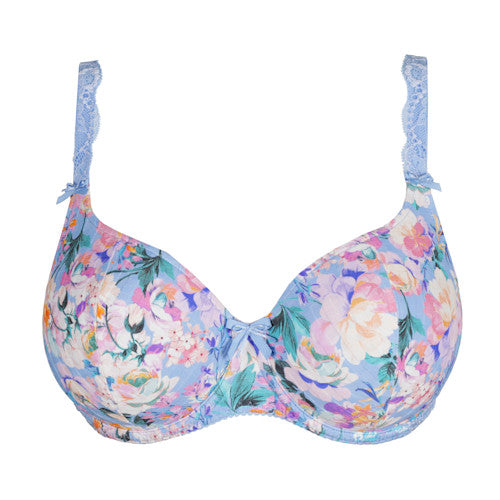 Triumph Wild Peony Floral W01 Women's Minimizer Bra, Burgundy (claret
