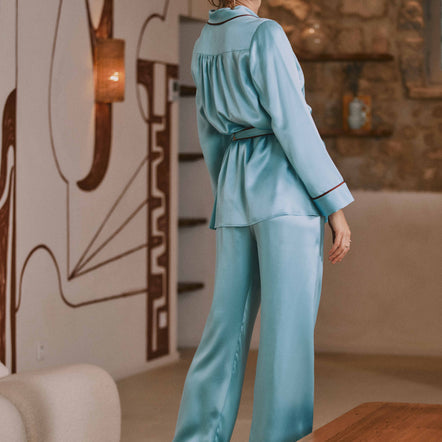 The Marjolaine Diane Luxury Silk Pyjama Set