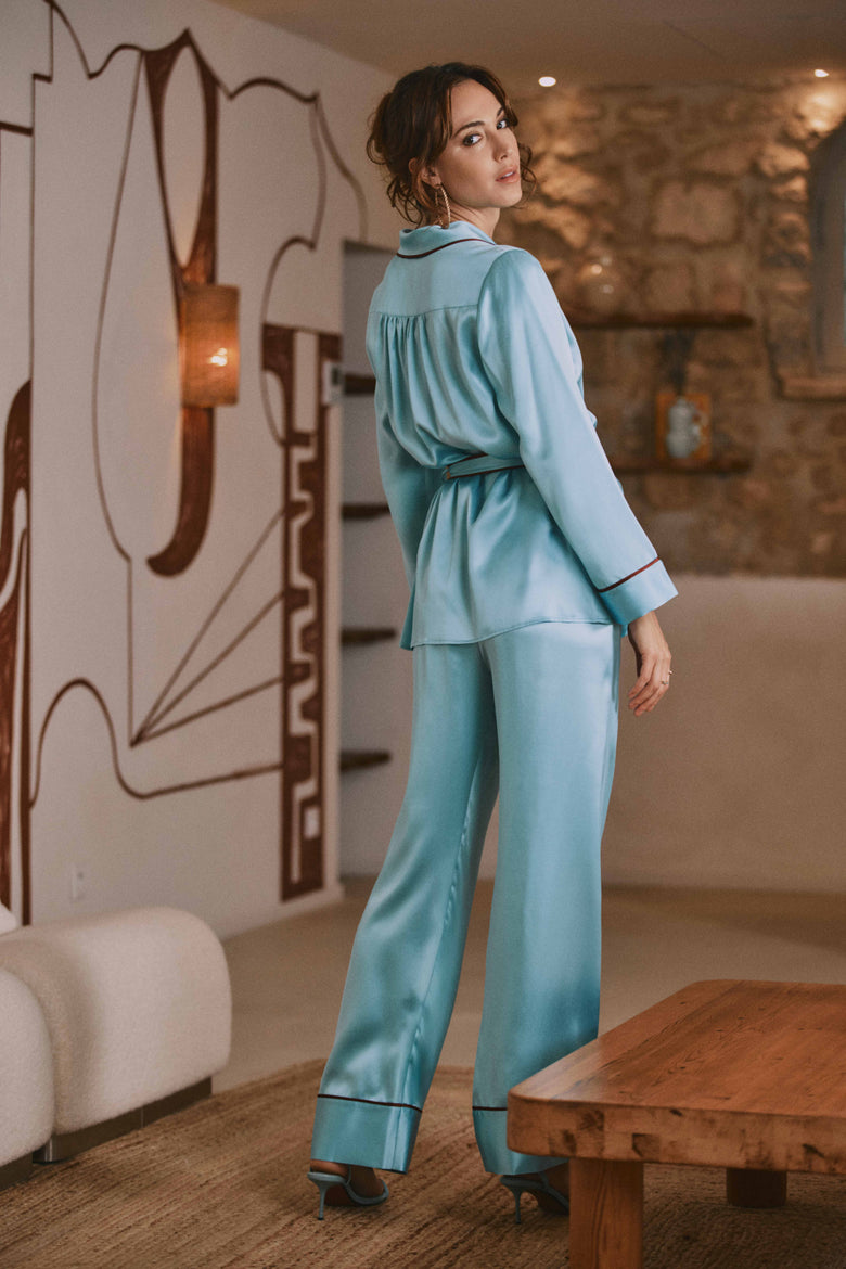 The Marjolaine Diane Luxury Silk Pyjama Set