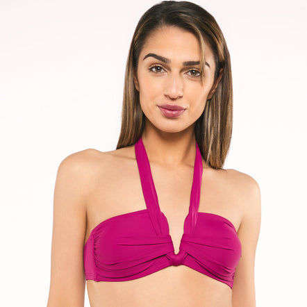 Red Point Sali Bandeau Bikini Top