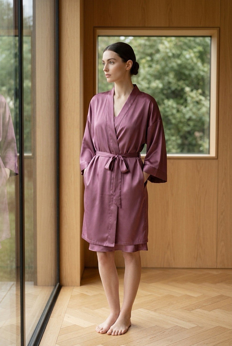 Maison Lejaby Silk and Lace Kimono