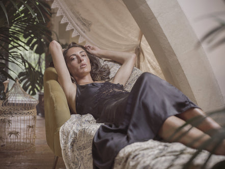 Shell Belle Couture Florence Silk Long Nightdress