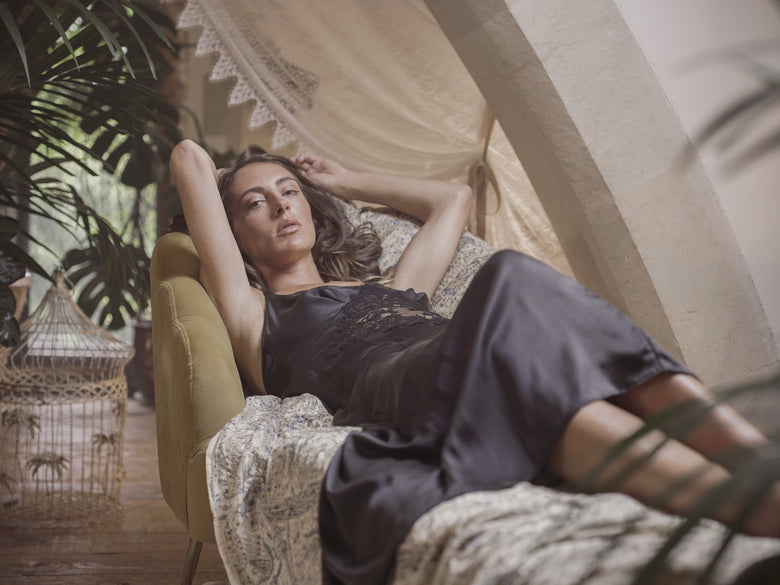 Shell Belle Couture Florence Silk Long Nightdress