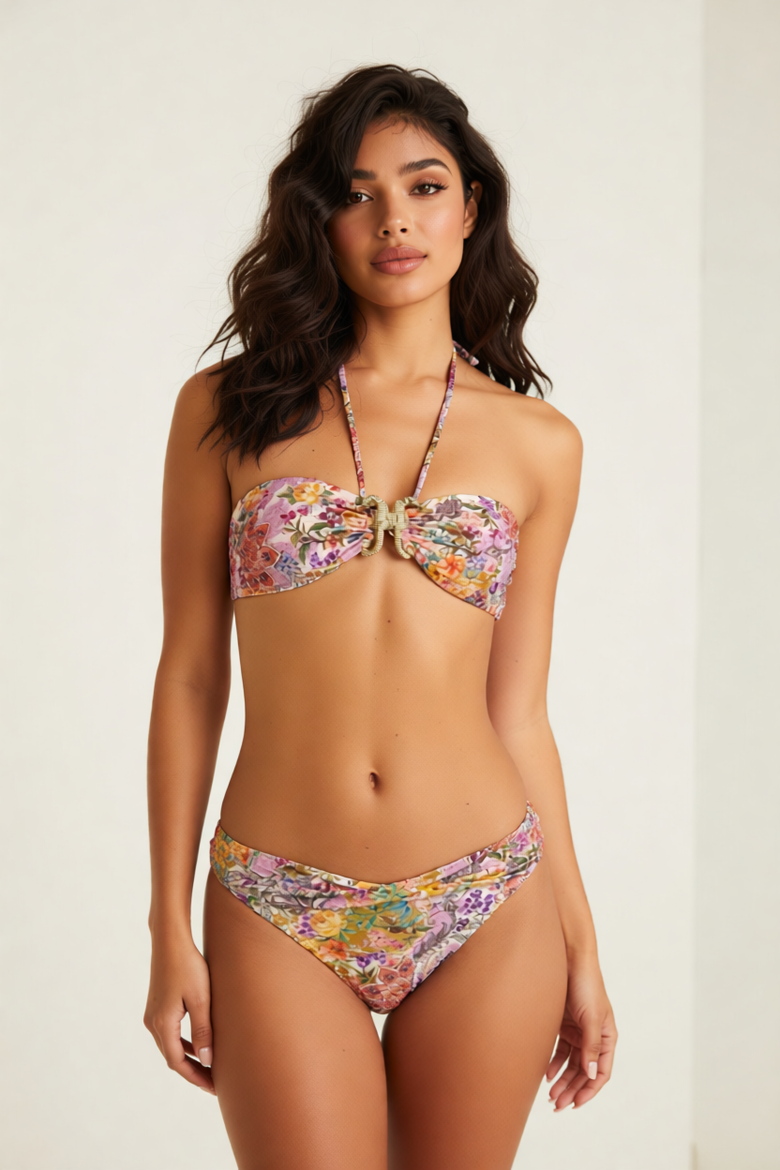Watercult Pretty Boho Strapless Bikini Set