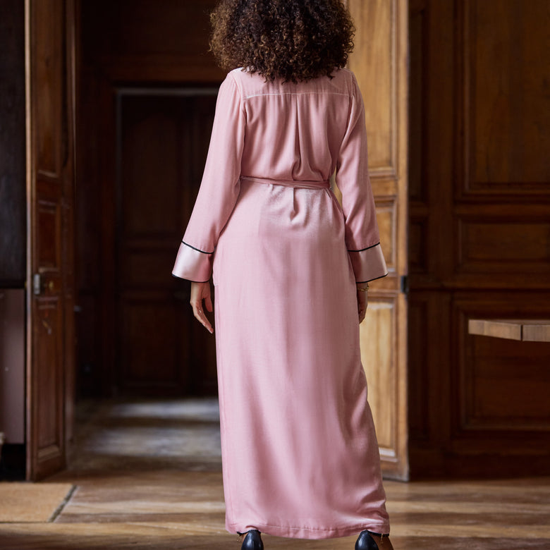 Marjolaine Velvet Long Bathrobe