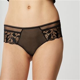 Maison Lejaby 5303-04 Women's Invisible Black Panty Bikini Brief