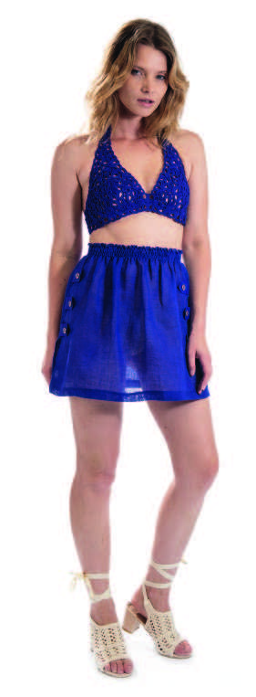 Nicole Olivier Adam Linen Beach Skirt