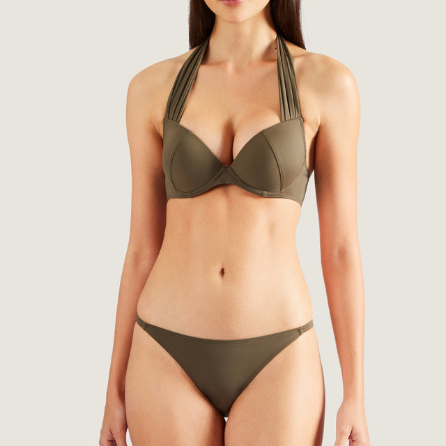 Aubade Douceur Padded Bikini Top with straps around the neck