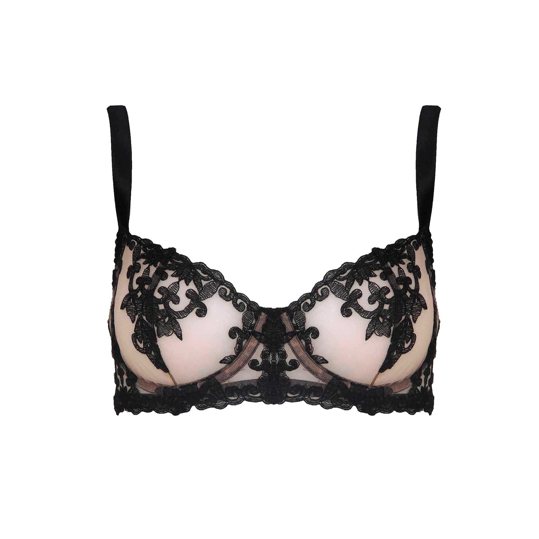 Fleur of England Onyx Wired Balcony Bra