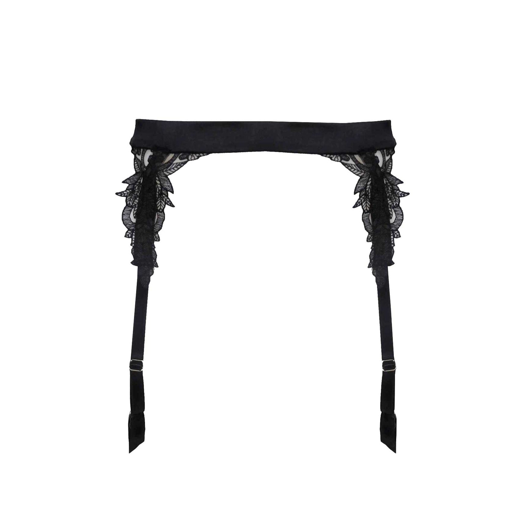 Onyx Suspender Belt