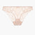 The Aubade Fleur de Tatoo Briefs provide good coverage as well as intricate embroidery. The striped fabric blends wonderfully with the eye-catching floral motif, creating a tattoo effect against the skin. The look is sexy and decidedly modern.  The transparent detail characteristic of the Fleur de Tattoo line sits on an elaborate floral and graphic motif embroidered on a new extra-sheer tulle for a tattoo effect. As though inked onto the skin, the embroidered flowers mingle with the stripes on the fabric.