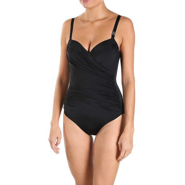 Feraud SPA Padded Plunge Ruched Swimsuit