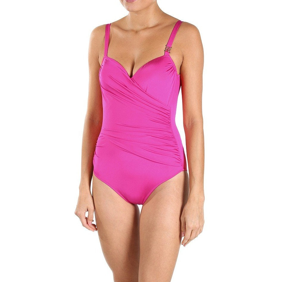 Feraud SPA Padded Plunge Ruched Swimsuit