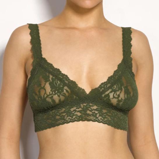 Hanky Panky Signature Lace Crossover Bralette MOODSTONE GREEN buy