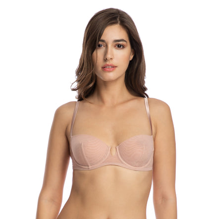 Dentelle Cashmer Paisley Half Cup Bra - For Her from The Luxe Company UK